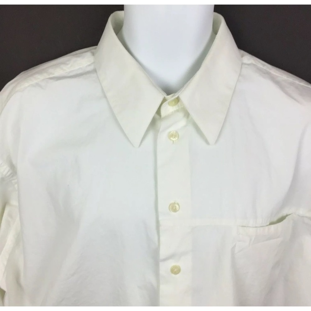 Slates Button Down Ivory 17 1/2 34/35